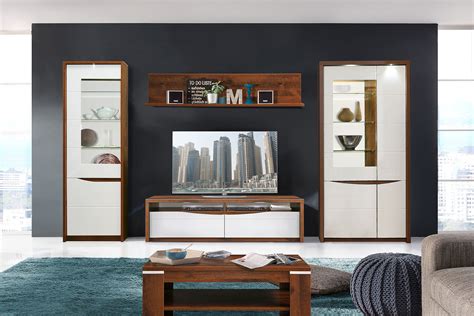 Гостиная «Монако» #1 дуб Саттер+белый глянец – купить в интернет ...