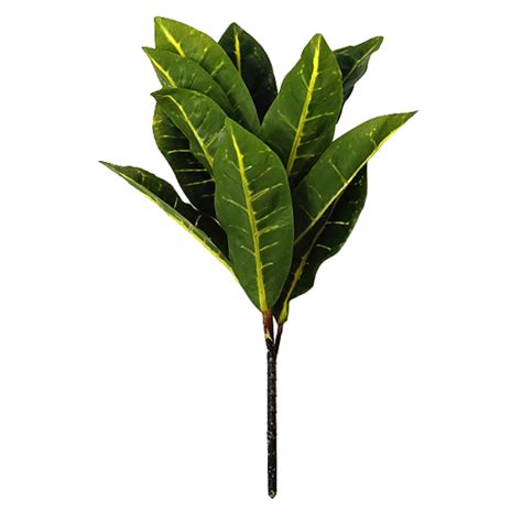 Artificial Green Croton Plant 35 Cm Elen India