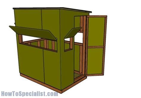 4x6 Shooting House Plans Howtospecialist How To Build Step By Step