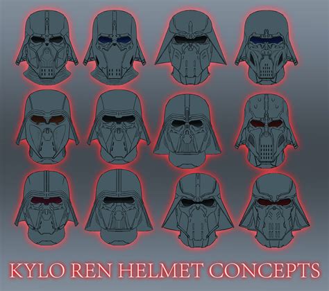 Mark Aa Williams Kylo Ren Helmet Concepts