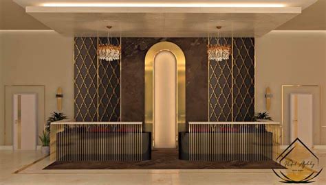 Hotel reception design on Behance