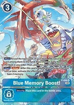 Blue Memory Boost Resurgence Booster Digimon Cardtrader