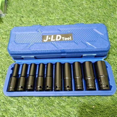 JLD TOOLS Mata Sok Impact Set Lengkap Mata Shock 10 Pcs Panjang 8 24 Mm