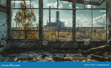 Chernobyl Disaster Ruins Of The City Stock Image Image Of Plant