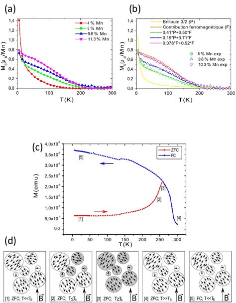 10 A Magnetic Moment Per Mn Atom As Function Of The Temperature In