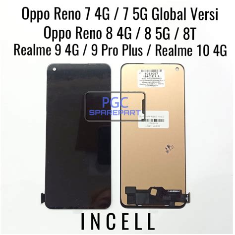 Jual Incell Lcd Touchscreen Fullset Oppo Reno 7 4g 5g 8 4g 5g 8t Realme 9 4g 9 Pro