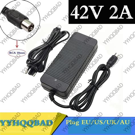 Wholesale Price 42v 2a Charger Adapter For 36v Li Ion Battery Ebike Electric Bicycle Scooter Usa