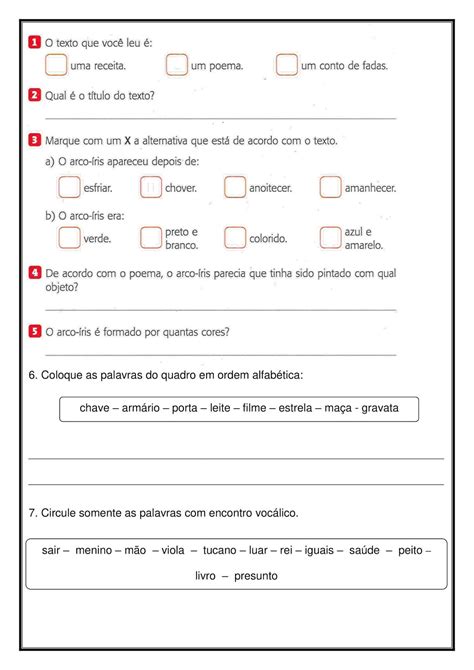 Avaliação De Português 3º Ano Pronta Para Imprimir IndagaÇÃo