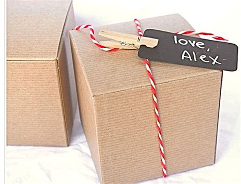 Brown Kraft Gift Boxes X X Diy Crafts Party Favors Weddings