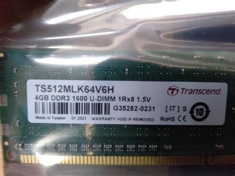 Transcend Gb Ddr U Dimm Rx