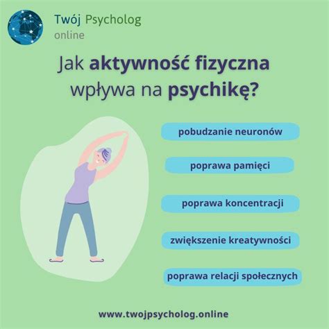 Aktywność fizyczna a zdrowie psychiczne Twójpsycholog online