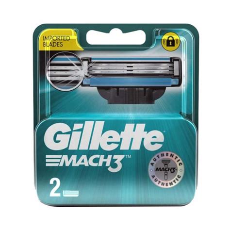 Buy Gillette Mach 3 Manual Shaving Razor 2 Blades Cartridge 1 S Online At Discounted Price