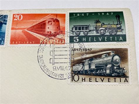 Fdc Satz Jahre Schweizer Eisenbahnen Kaufen Auf Ricardo