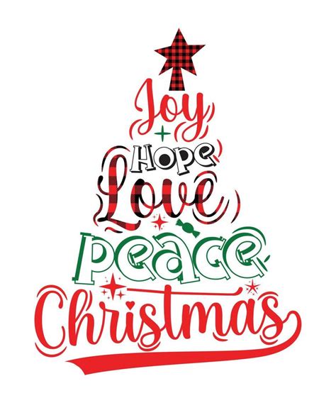 Joy Hope Love Peace Christmas 16894824 Vector Art At Vecteezy