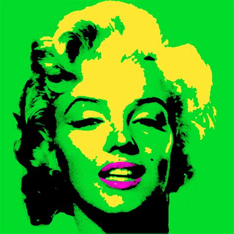 Cuadro Marilyn Verde Pop Bme