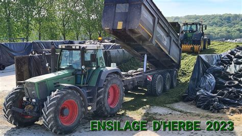 Chantier D Ensilage D Herbe Fendt Favorit Vario Benne Krampe