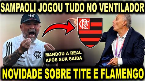 SAMPAOLI JOGOU TUDO NO VENTILADOR APÓS SER DEMITIDO DO FLAMENGO TITE