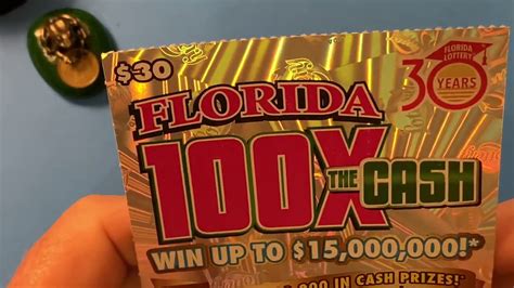 100x The Cash From The Florida Lottery Winner Youtube