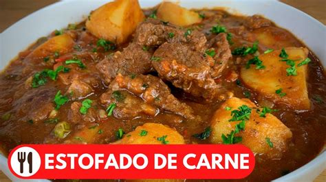 Estofado De Carne Con Papas Receta Deliciosa Y Facil Youtube