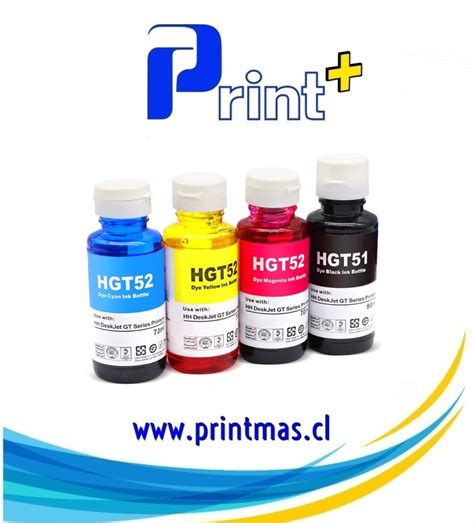 BOTELLA DE TINTA ALTERNATIVA HP GT51 GT52 Print Mas