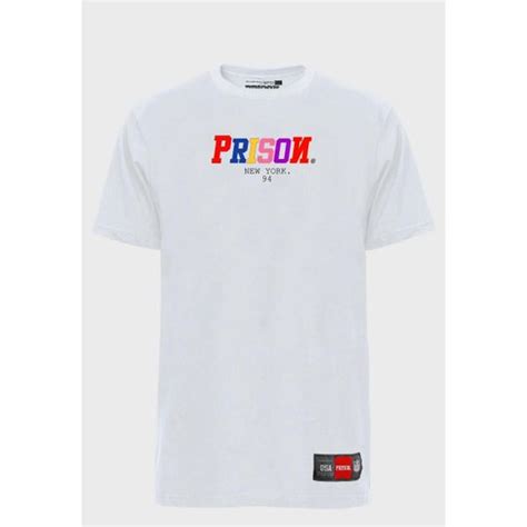 Camiseta Streetwear Prison New York 94 Branco Netshoes