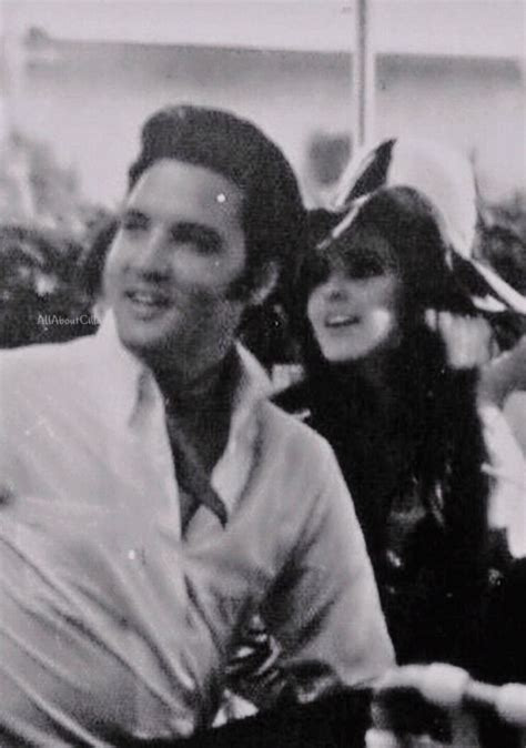 Elvis and Priscilla Presley in Oahu, Hawaii on May 27, 1968.