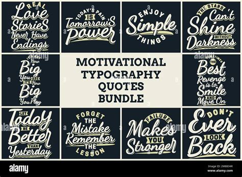 MOTIVATIONAL TYPOGRAPHY QUOTES BUNDLE VOL 6 Stock Vector Image Art