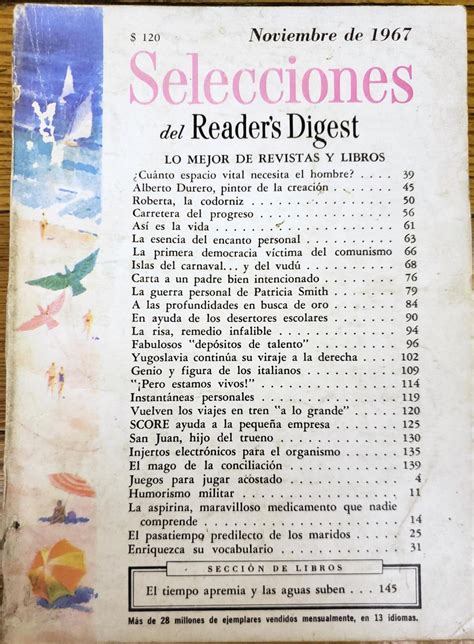 SELECCIONES DEL READER S DIGEST Nov 1967 De Borges Jorge Luis 1967