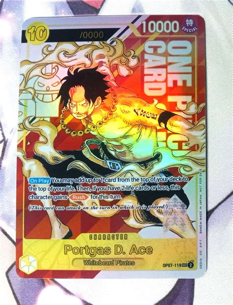 Proxy Portgas D Ace OP07-119 OP-PR Serial Number One Piece - Etsy