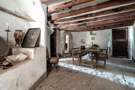 Premium Photo | Interior of an old farmhouse