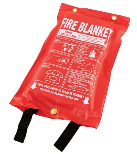 Large 1 2m X 1 8m Fire Blanket Soft Plastic Pouch Fire And Rescue Products New Zealand