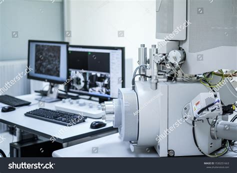 Scanning Electron Microscope Sem Machine Blur Stock Photo 1530251663 ...