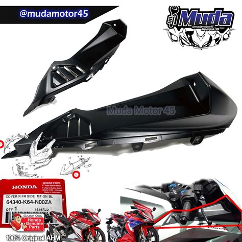 Jual AIR SCOOP CBR250RR KANAN 64340 K64 N00ZA COVER R FR SIDE CBR 250