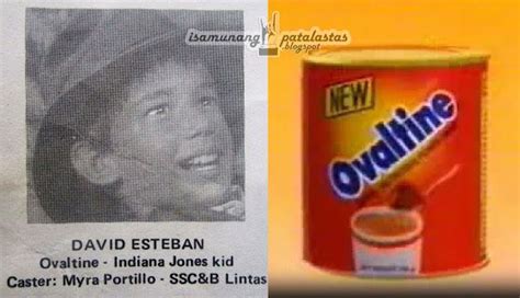 439 Where Are They Now David Esteban Indiana Jones Kid” Ovaltine