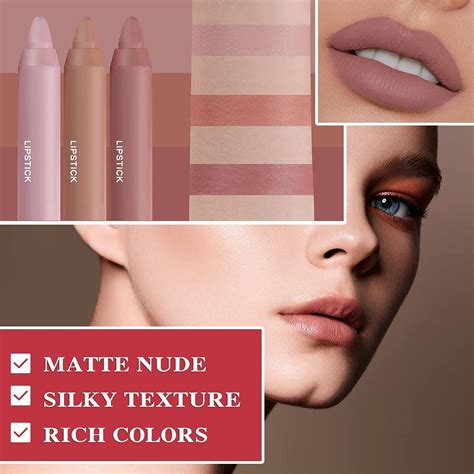 Fusang Pcs Nude Matte Lipstick Set Long Lasting Nourishing