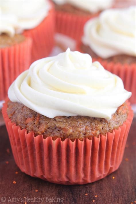 Classic Carrot Cake Cupcakes Amys Healthy Baking