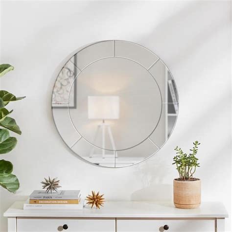 StyleWell Medium Round Classic Mirror 29 In Diameter MR20328G HD