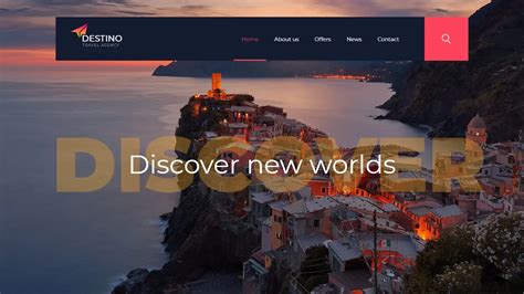 Destino A Free Travel Agency Website Template Best Free Html Css