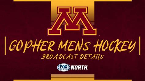 FOX Sports North Announces Extended Gophers Men S Hockey Broadcast