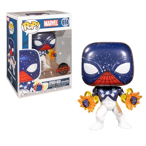 Funko Pop Marvel Spider Man Captain Universe Entertainment Earth