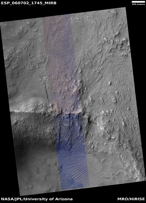 Hirise Crater Wall Exposure Of Layers Within Larger Crater Fill Esp