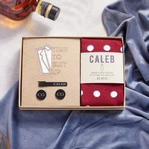 Personalized Groomsmen Gift Box Time to Suit up Groomsmen Box Set ...