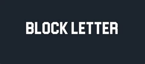 Block Letter Font Free Download