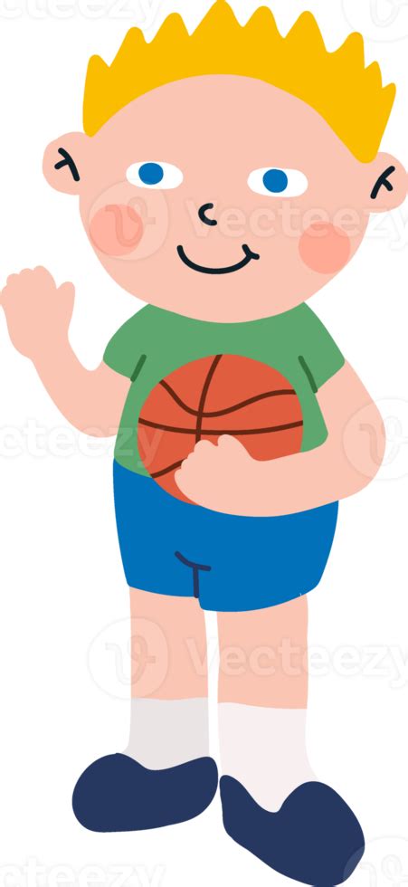 blonde hair boy blue eyes with basketball 13643330 PNG