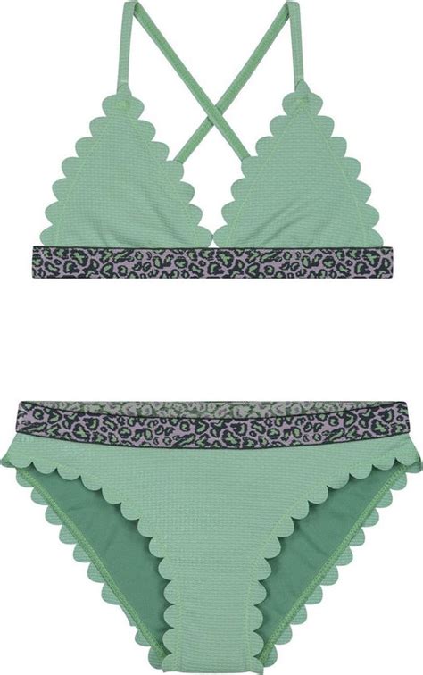 Shiwi Triangel Bikini Set Scallope Triangle Bikini Dusty Pistache