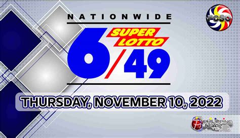 Lotto Result Today Thursday November Official Pcso