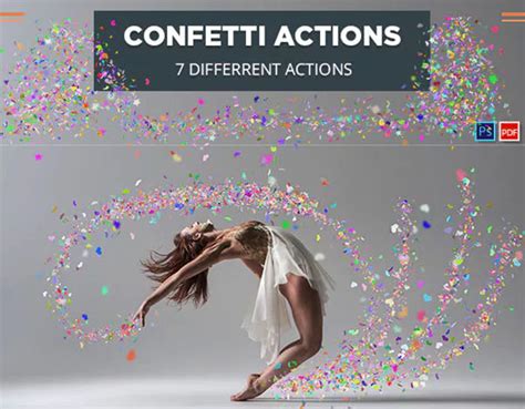 Confetti Photoshop Actions | 13+ Free & Premium PSD Actions