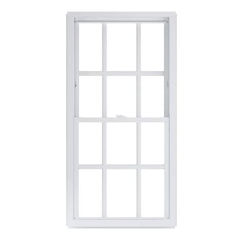 American Craftsman 2975 In X 5725 In 50 Series Low E Argon Glass Double Hung White Vinyl