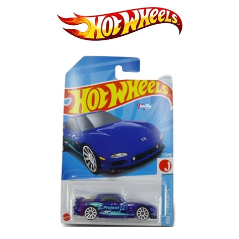 Jual Hot Wheels Mazda Rx Project Biru J Imports Shopee Indonesia