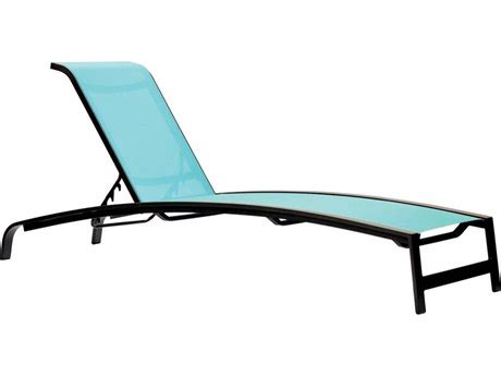 Woodard Palm Coast Padded Sling Aluminum Stackable Adjustable Chaise